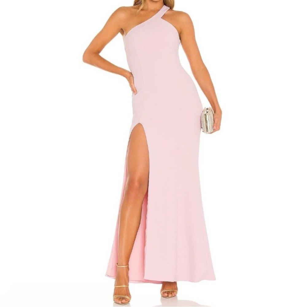 NBD Evan Gown one shoulder in Rose Pink size S